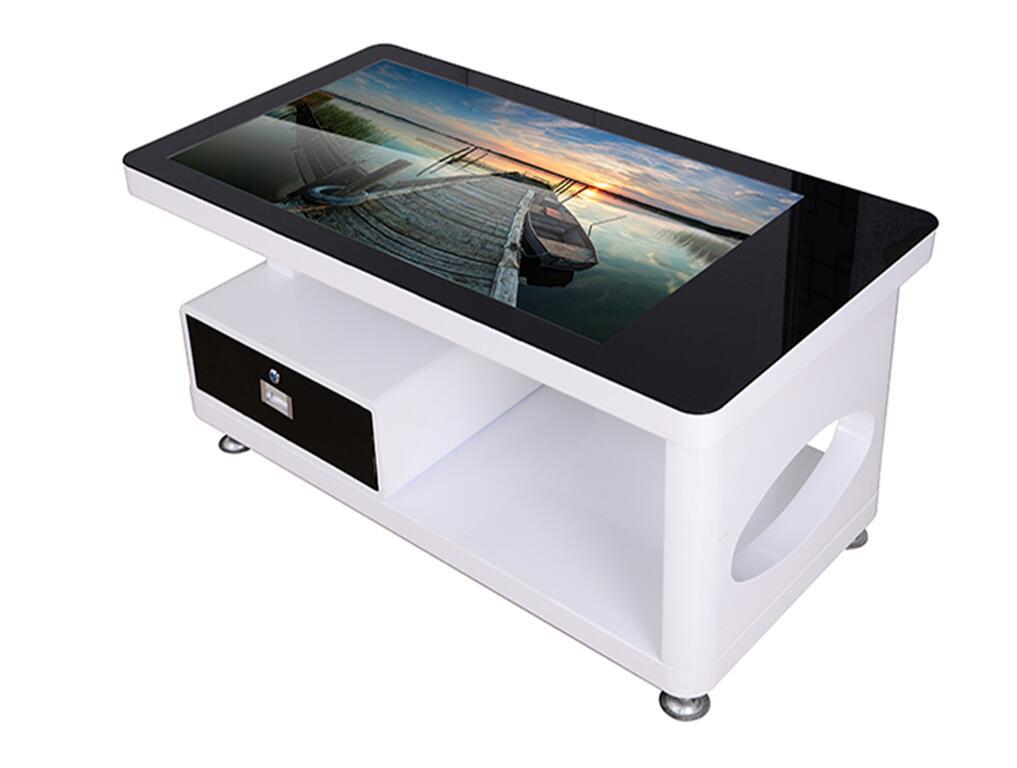 65寸电容触摸屏桌触摸茶几触控一体机智能餐桌互动展示台