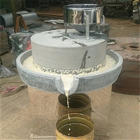 全自动 电动小麦玉米石磨机厂家 民安黄豆米浆石磨机图片