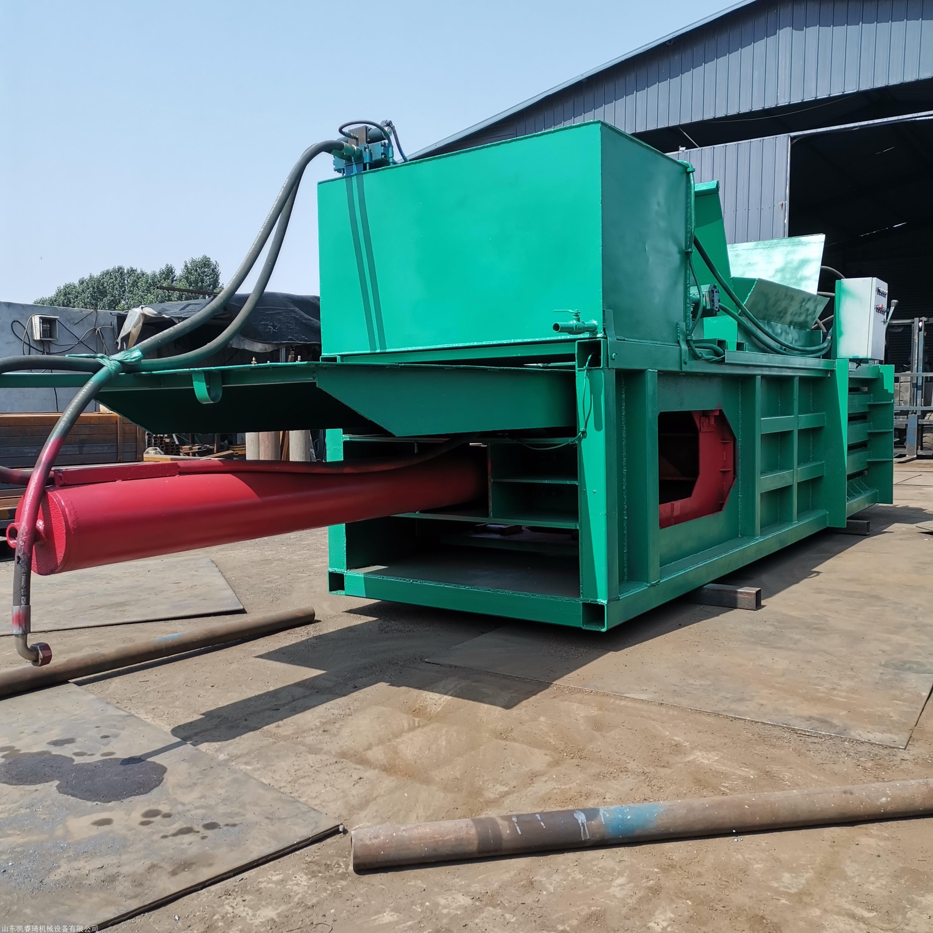 易拉罐垃圾废品压缩机卧式废纸打包机半自动打包机