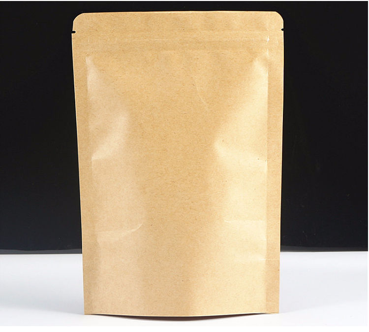 可定制开窗牛皮纸袋食品包装自封袋茶叶袋磨砂牛皮纸自封包装袋