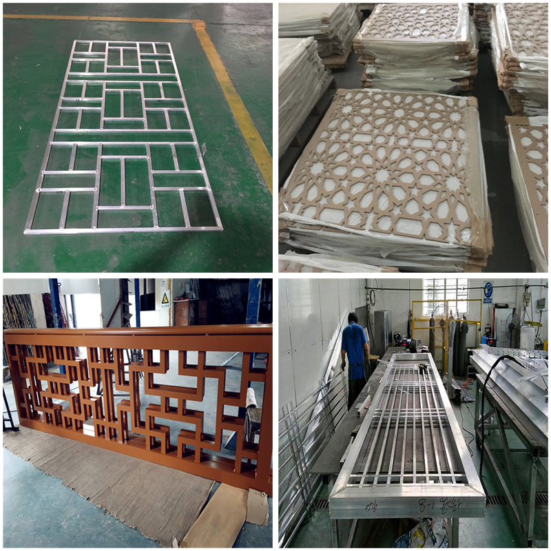 苏州方管焊接装饰中式铝窗花效果