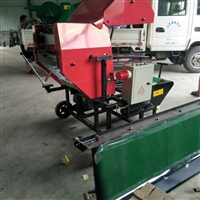 半自动青储饲料打捆包膜机 牛羊饲料青贮包膜机