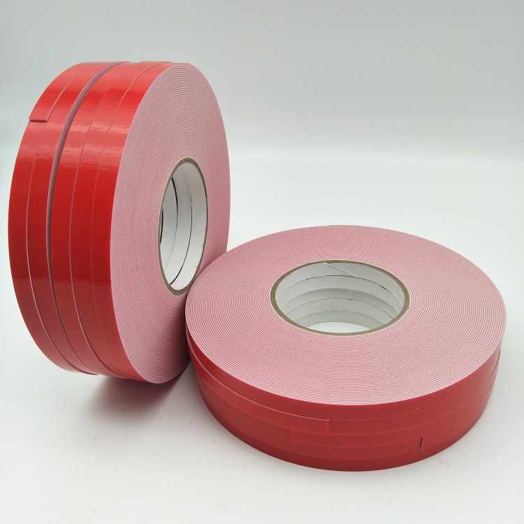 pe泡棉双面胶红膜黑胶泡棉双面胶带防震泡棉双面胶