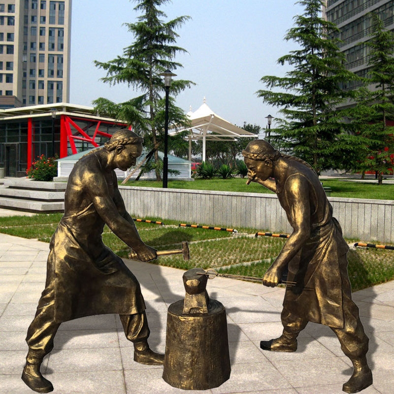 宏骏定制中山玻璃钢人物雕塑公园人物雕塑厂