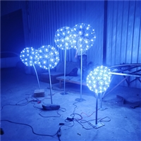 不锈钢蒲公英雕塑，灯光蒲公英不锈钢雕塑