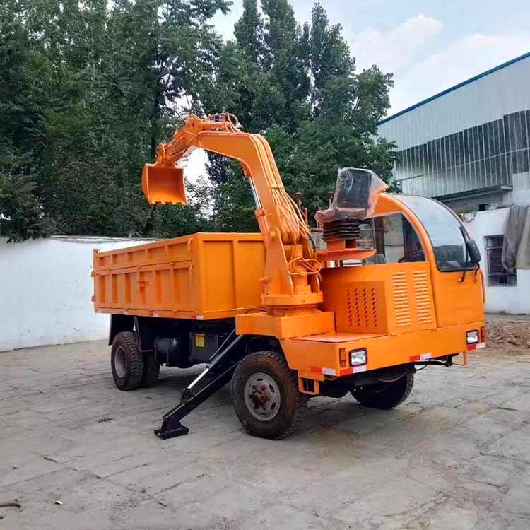 新型挖墓坑下葬一体车随车挖掘机制造带挖机的四不像挖土随车