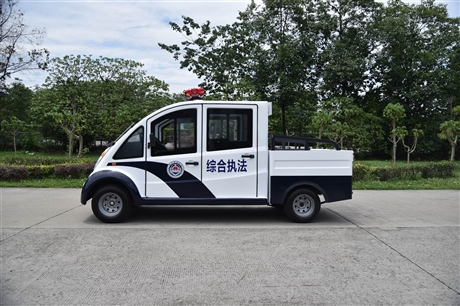 四川省成都綿陽(yáng)市場(chǎng)監(jiān)管 電動(dòng)皮卡巡邏車