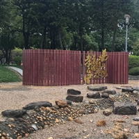 不锈钢竹简雕塑，书简雕塑