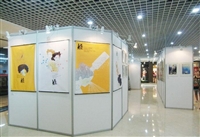 图书馆书画展板，写字楼宣传展板，八棱柱标摊