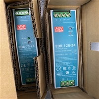 直流24V导轨式安装原装台湾明纬电源现货EDR-120-24V
