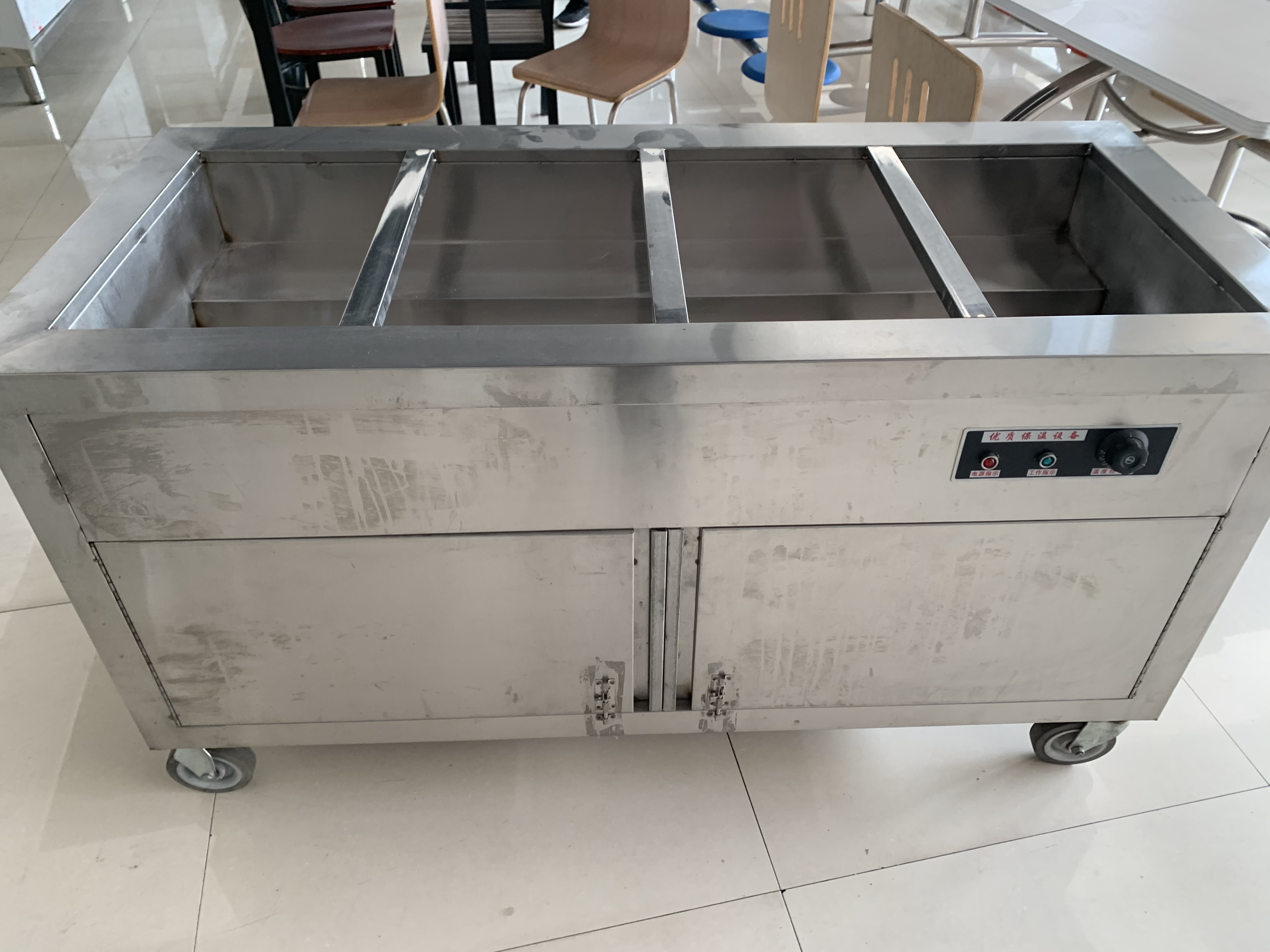 5米四格保温售饭台