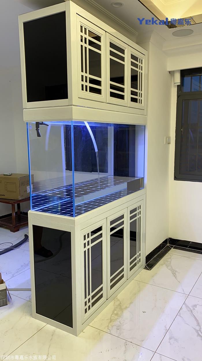 定制鱼缸 超白玻璃生态鱼缸水族箱 上门测量安装 深圳粤嘉乐水族有限