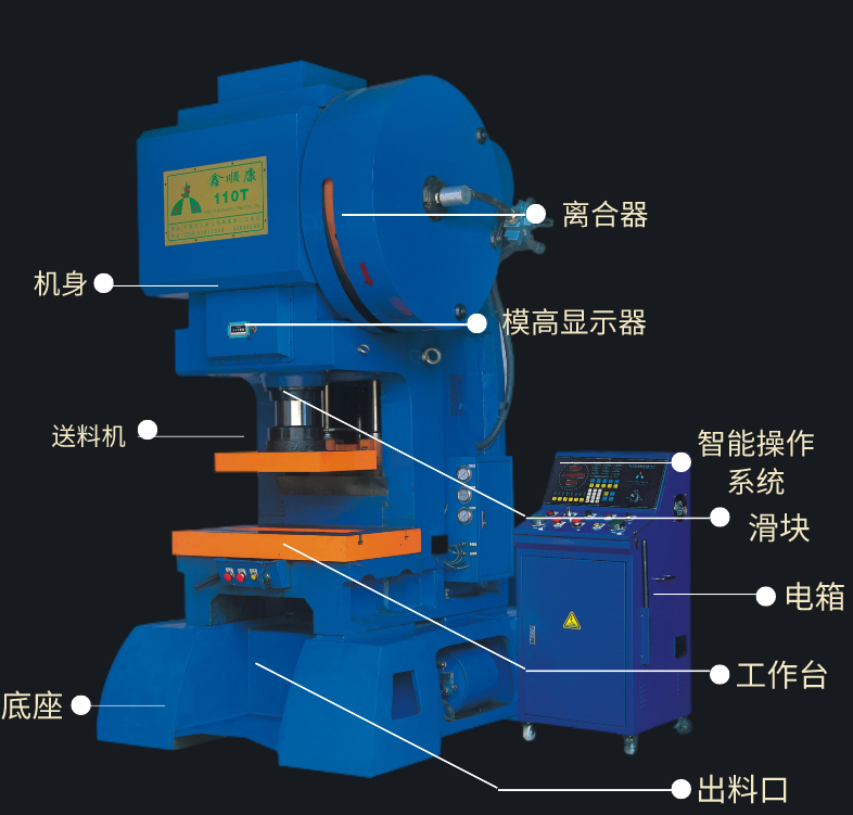 非通力高速衝床馬達彈片轉子鋼片衝壓設備c型65噸高速壓力機價格