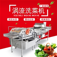 广州工厂直销定制洗菜机 洗青菜机 洗菠菜机 中央厨房生产线设备