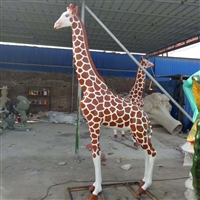 长颈鹿雕塑 玻璃仿真动物雕塑