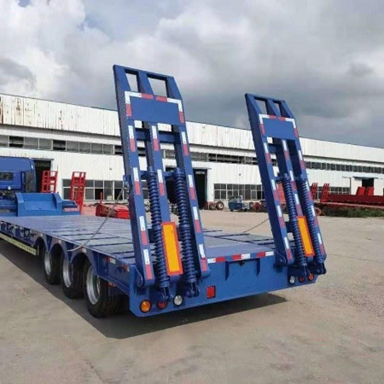 14米低平板拉煤半挂车新款轻量型低平板半挂车可预付定金