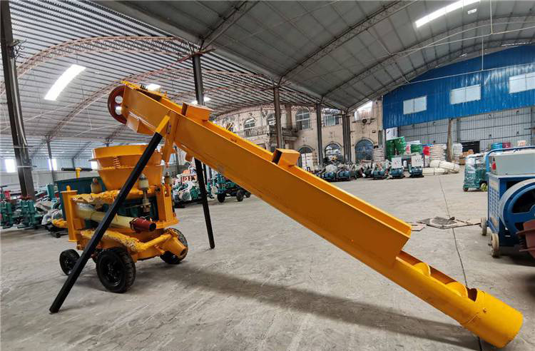 喷浆机用上料机生产 水泥砂浆输送提升机 混凝土螺旋上料器