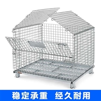 仓储笼折叠 金属移动周转笼 工业用重型移动笼车 恒亚仓储笼 现货