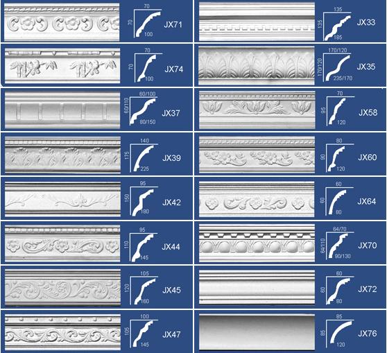 延安石膏线装修石膏线施工工程石膏线批发西安福上墙石膏线加