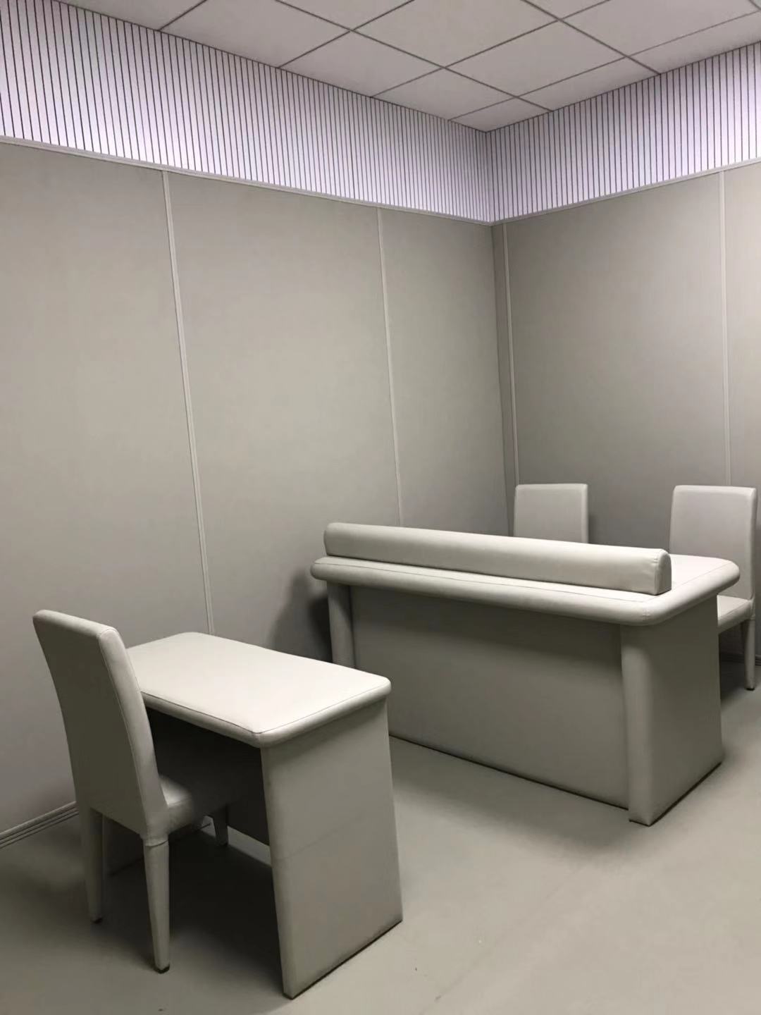 广州纳声审讯室软包羁押室纳米棉防撞软包设计方案