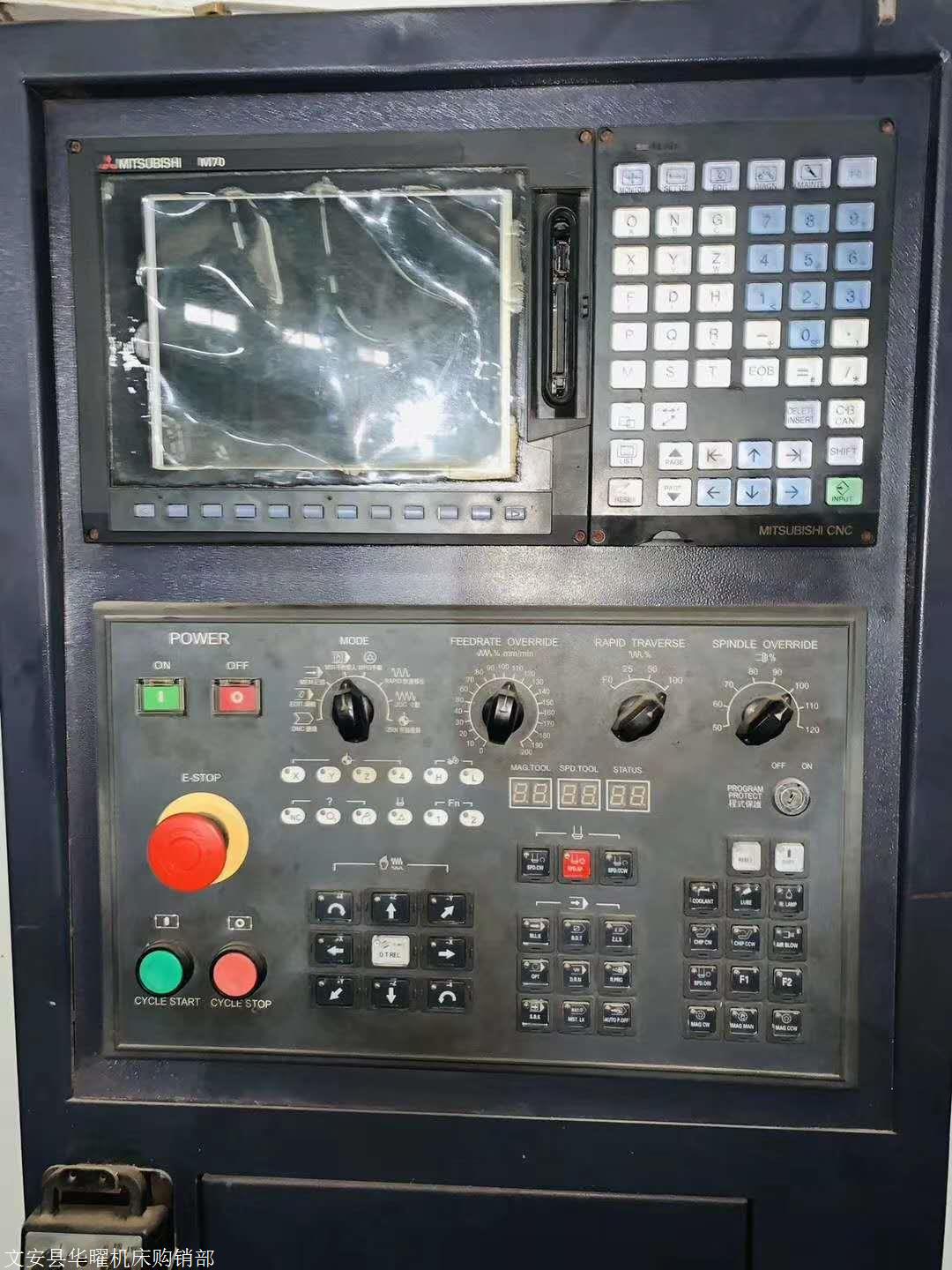 低价转让二手亚崴1890立式加工中心三菱m70系统