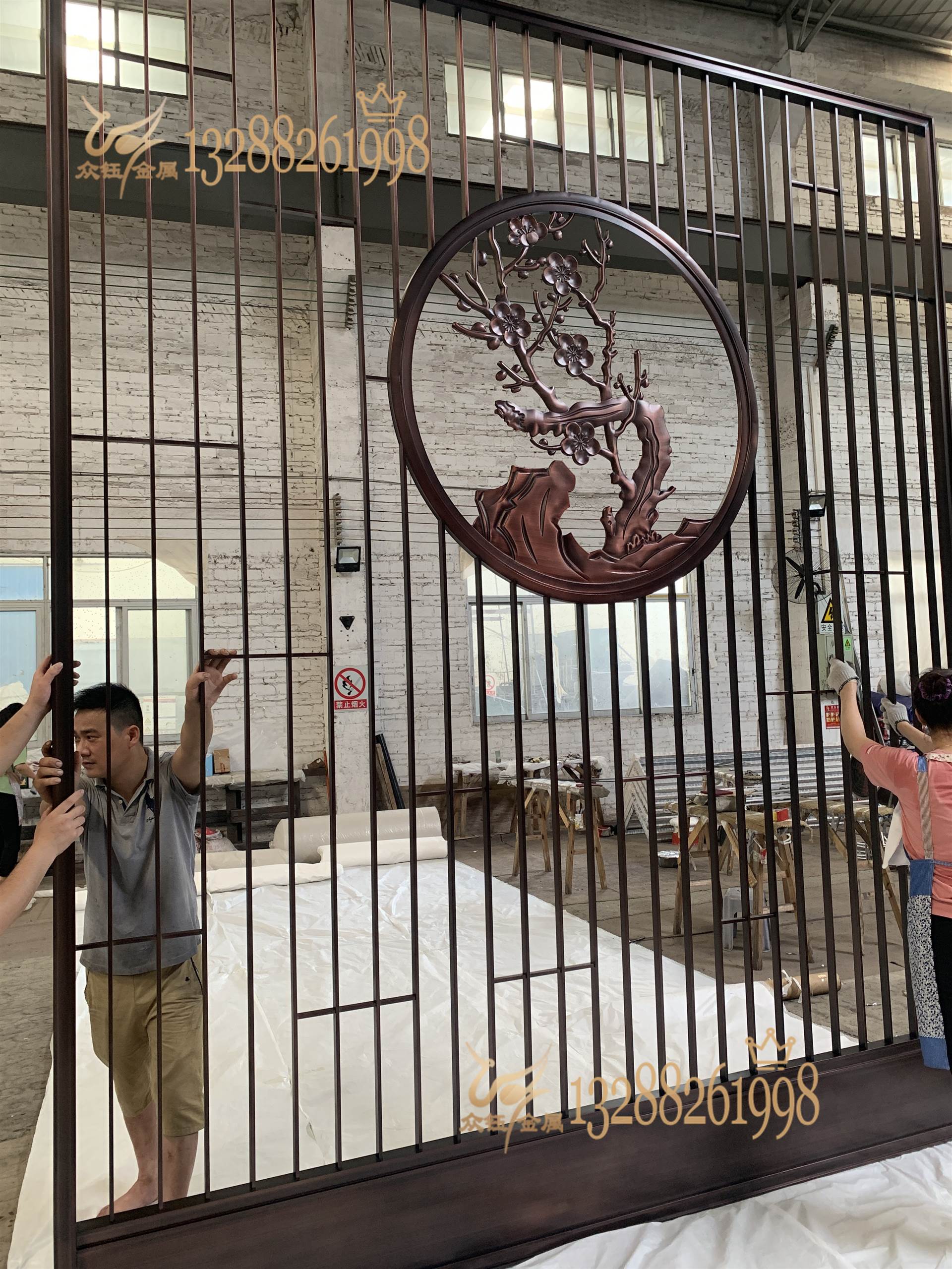 不锈钢仿古铜装饰屏风玩转装饰屏风新时代