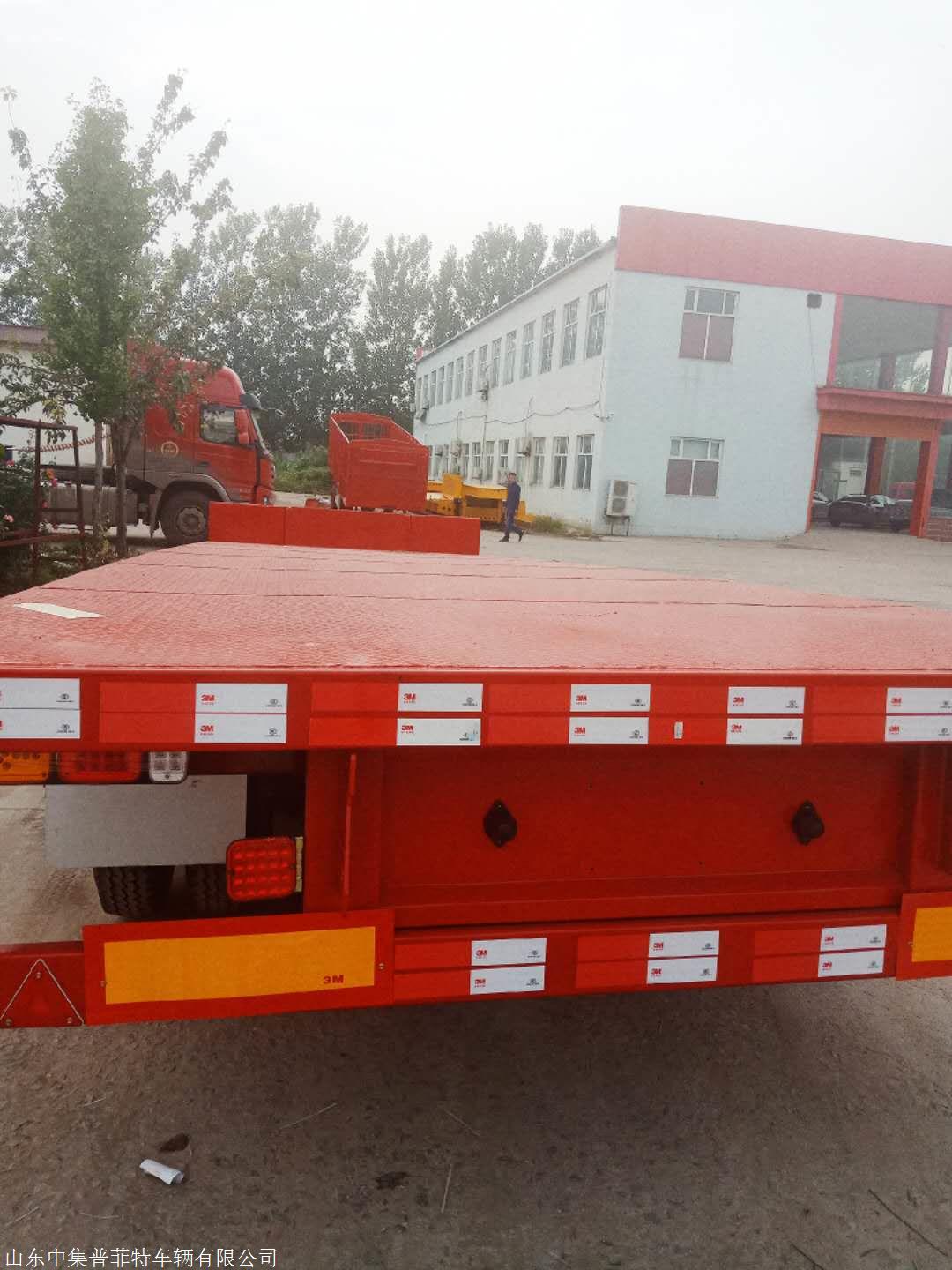 13米高低高低平板半挂车加强型