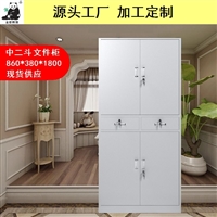 文件柜定制 铁皮办公柜 钢制薄边文件柜 带抽屉档案柜定制