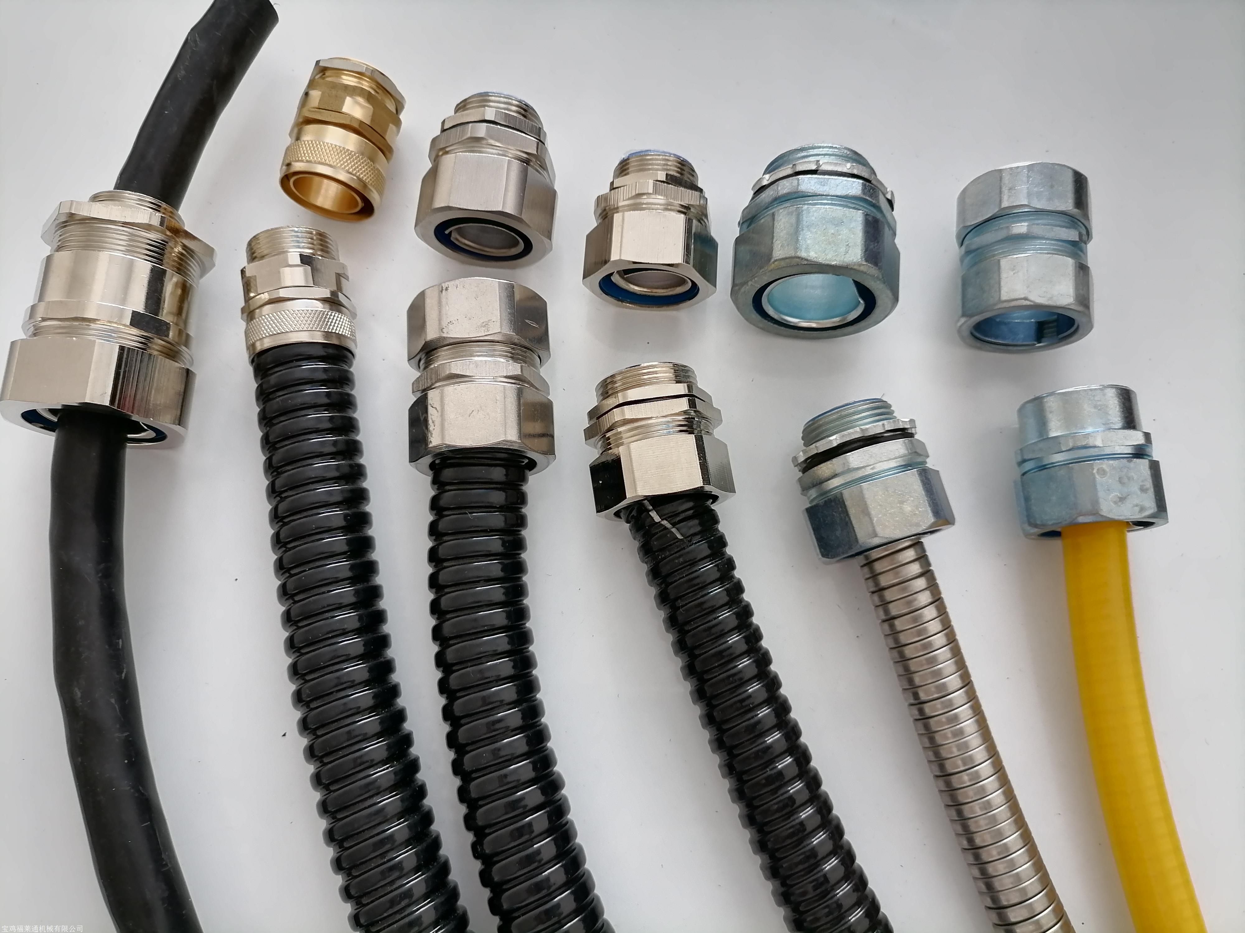 供应铜川建筑五金用dn16锌合金材质dkj卡套式金属软管接头价格