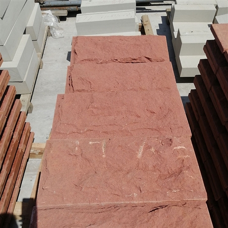 天然红砂岩蘑菇石四川红砂岩文化石厂家