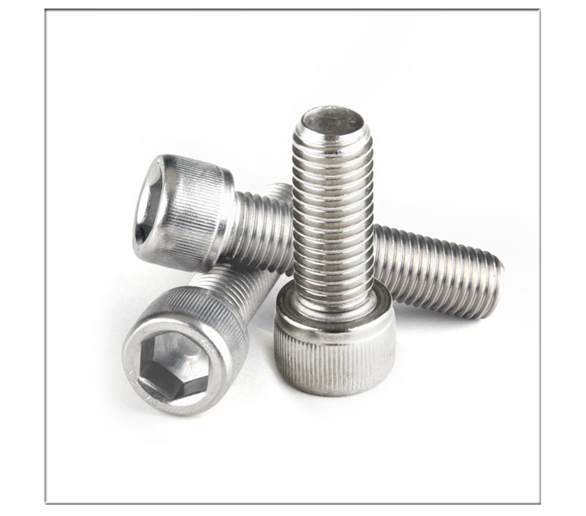 不锈钢杯头螺丝din912滚花螺丝圆柱头内六角080起