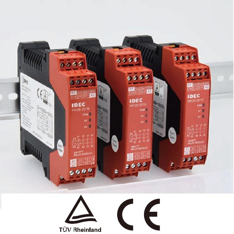 TuV认证导轨安装式Idec安全继电器型号HR3S-301N