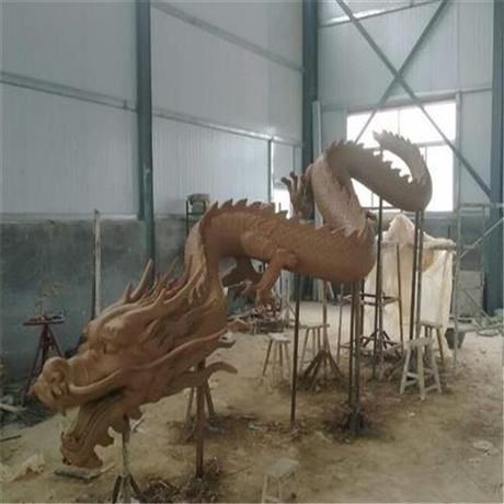 大型中式铜龙雕塑 现代铸铜景观龙雕塑 户外广场铜摆件