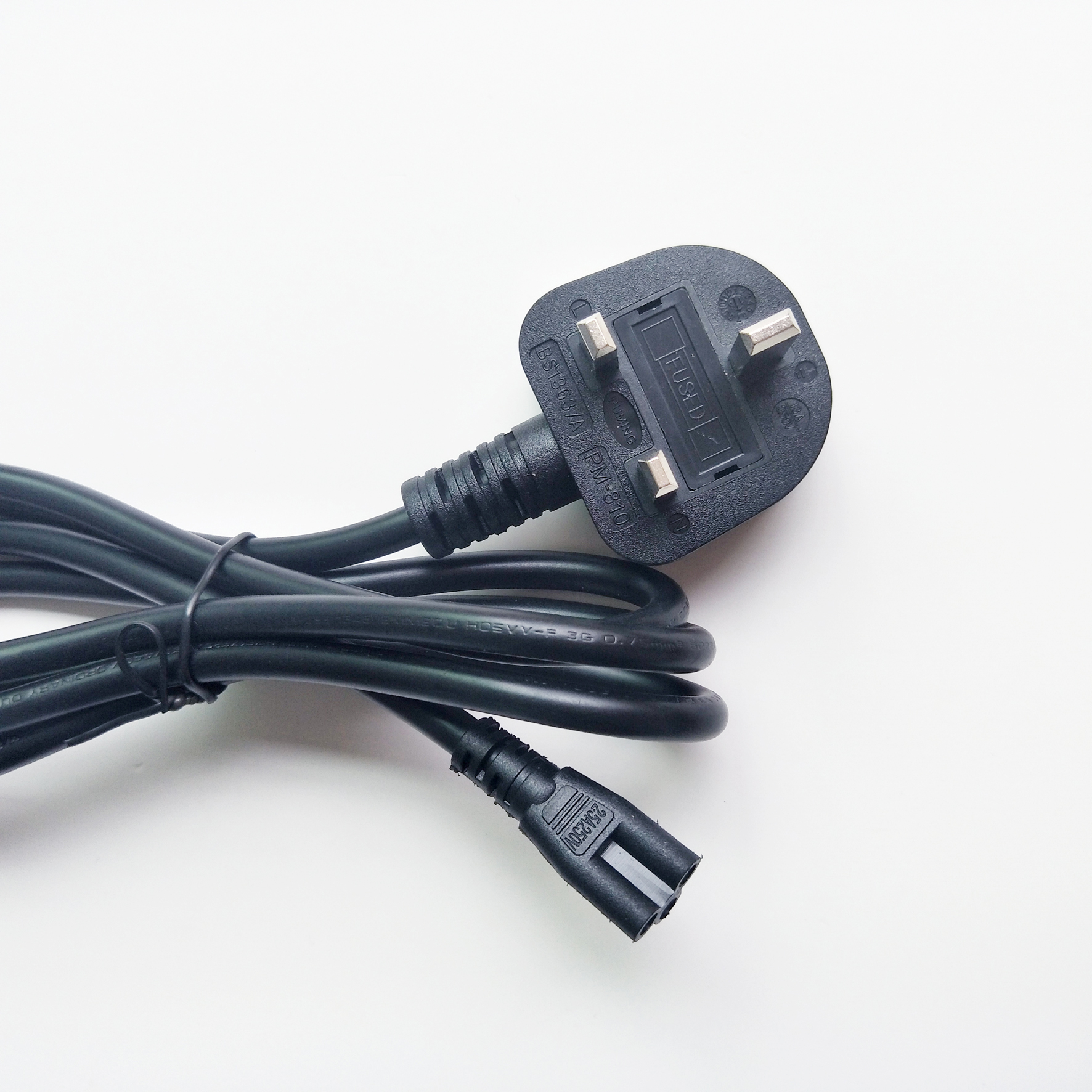 定制英规插头电源线 英式三芯插头线 英国电源线