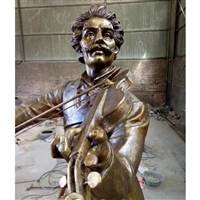 仿古铜雕音乐家雕塑 莫扎特人物塑像 西方人物铜雕塑制作