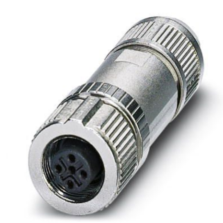 m12连接器abd型接口针孔弯头5芯高品质传感器接插件屏蔽航插