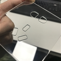 健鸿加工插座面板玻璃切割 玻璃激光切割 插座面板玻璃切割片批发