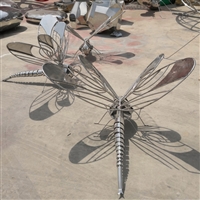 镜面不锈钢蜻蜓雕塑 昆虫不锈钢雕塑加工