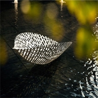 不锈钢镂空树叶雕塑 叶子不锈钢雕塑