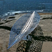 不锈钢树叶雕塑 镂空叶子不锈钢雕塑