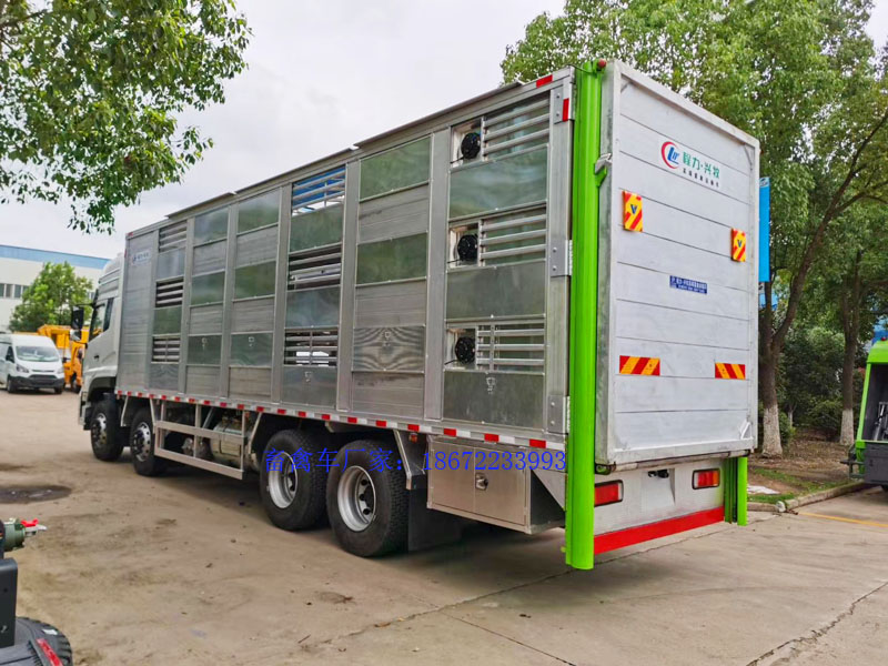 9.6米三层全铝合金恒温拉猪车