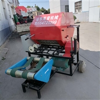 青储秸秆饲料打包机 小型秸秆粉碎青储打捆机  
