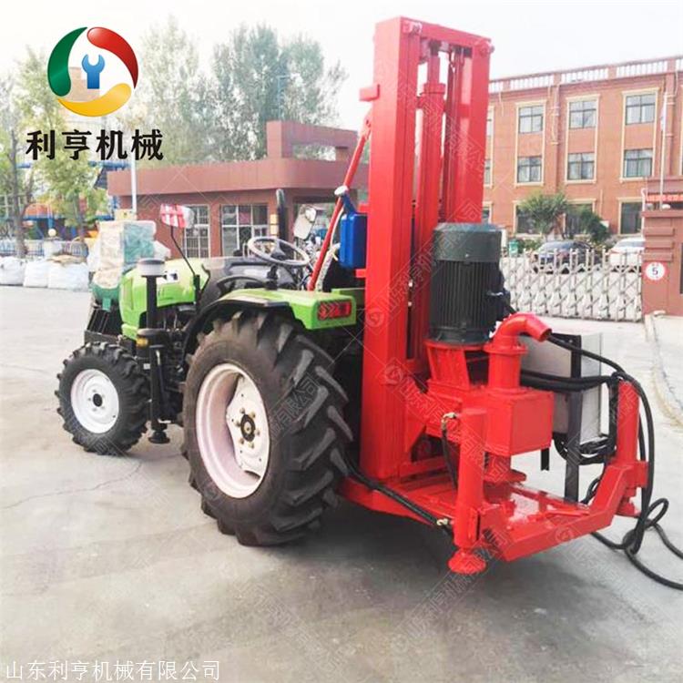 利亨车载水井钻机 SJZ-T拖拉机式打井机 大口径正循环降水井钻机