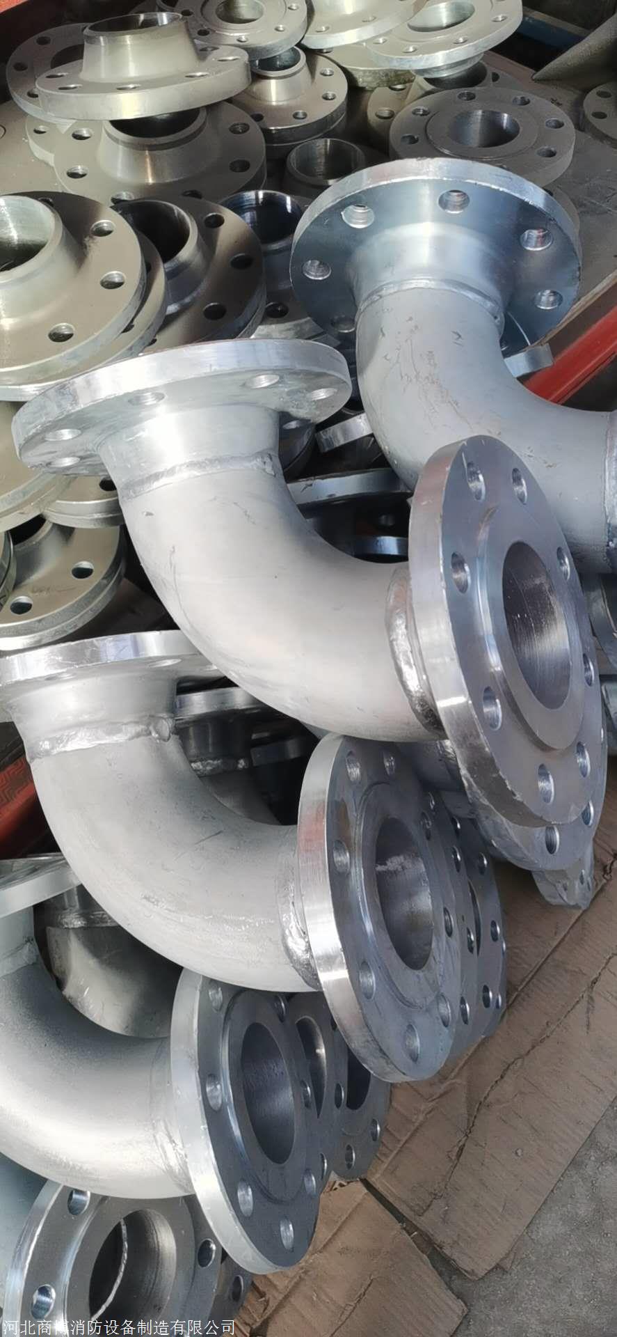 弯头焊接法兰 法兰式弯头 耐高压气体灭火弯头