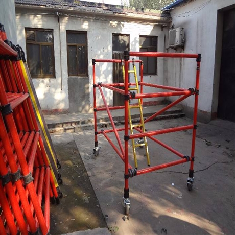 电力施工全绝缘脚手架_高空作业检修平台 方便拆装型脚手架厂家