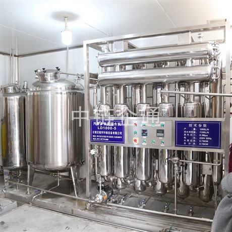 500L注射用水列管多效蒸馏水机 蒸馏水机 多效蒸馏水机