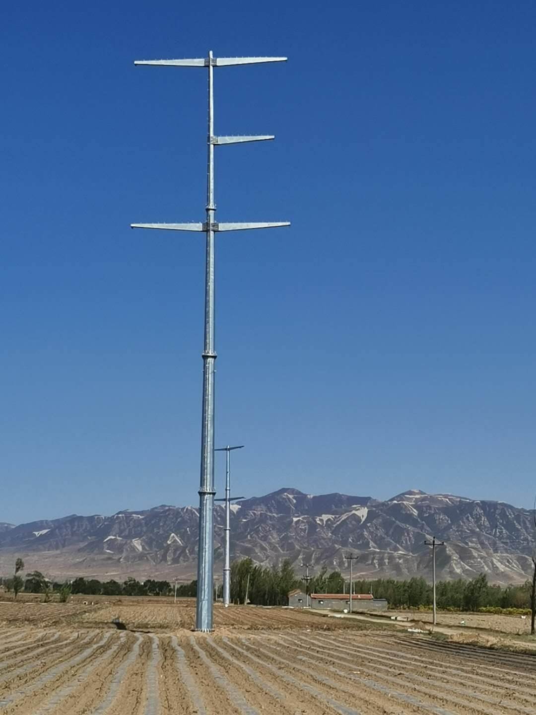 生产松原35kv电力钢管杆