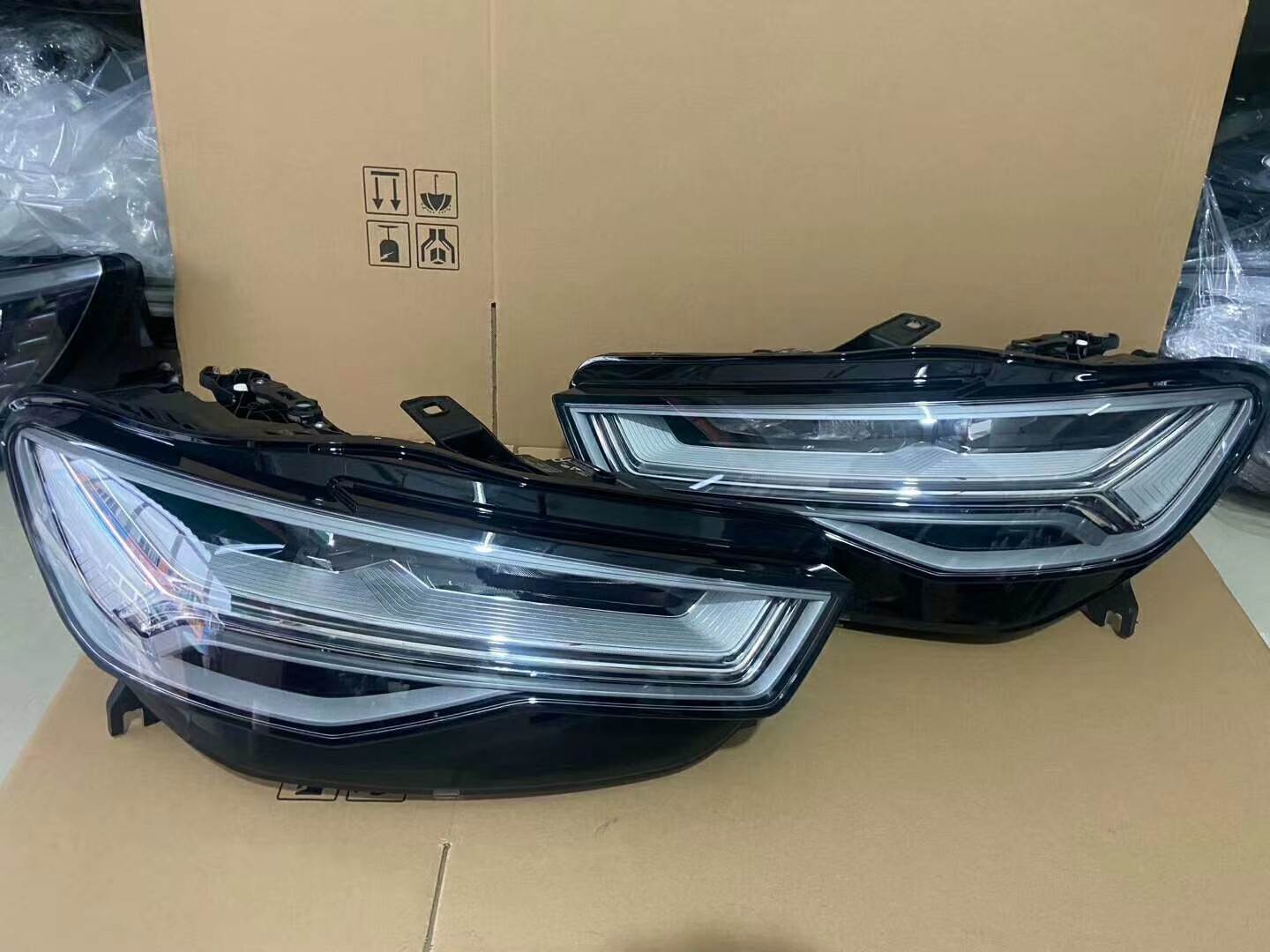 奥迪a6 led大灯 低配升级高配 a6疝气大灯 a6二手大灯价格