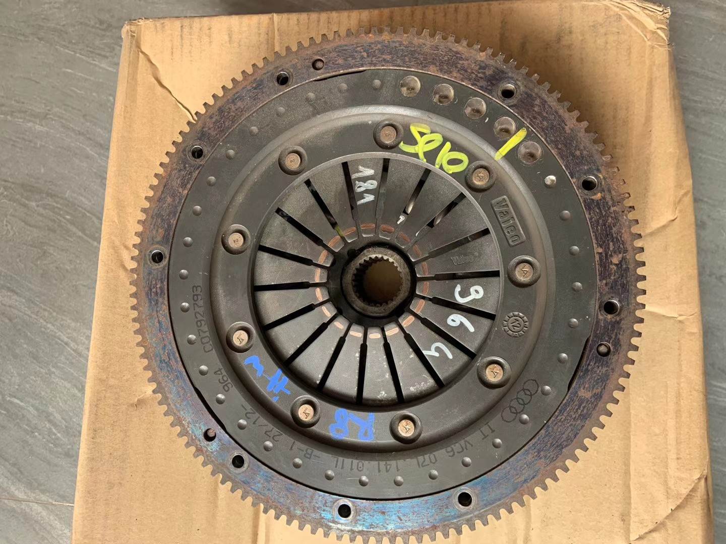 奥迪r8离合器总成 4.2 5.2 离合器拆车件 飞轮 r8二手原厂配件