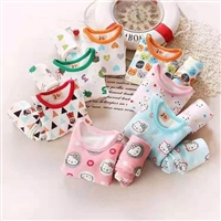 儿童保暖内衣套装 卡通印花加绒加厚 冬款保暖套装批发